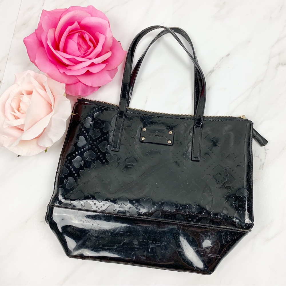 Kate Spade Embossed Patent Leather Shoulder Purse